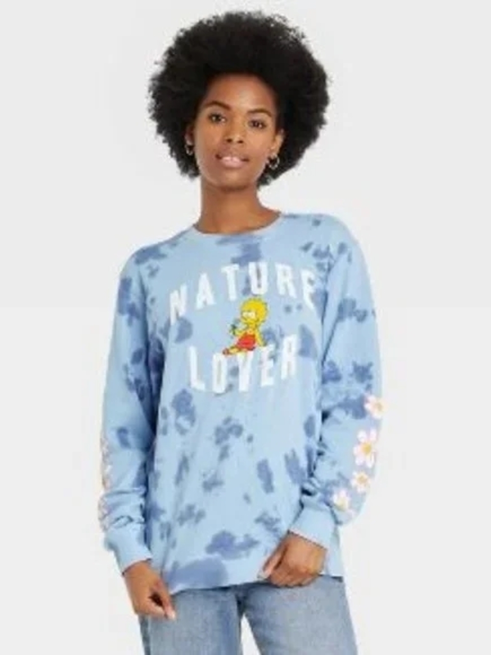 The Simpsons "Nature Lover" Tie-Dye Sweatshirt Size XL